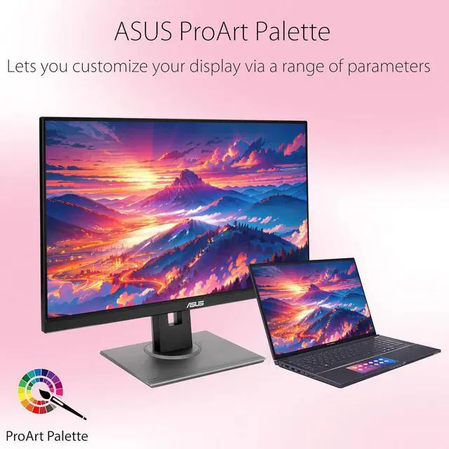 Alt view image 6 of 7 - 27" ProArt Display Monitor, WQHD (2560 x 1440), 100% sRGB/Rec. 709, Calman Verified, E<2, DisplayPort/HDMI/USB Hub/DVI-D Mini DP, Eye Care, Professional Monitor for Photo Video Editing