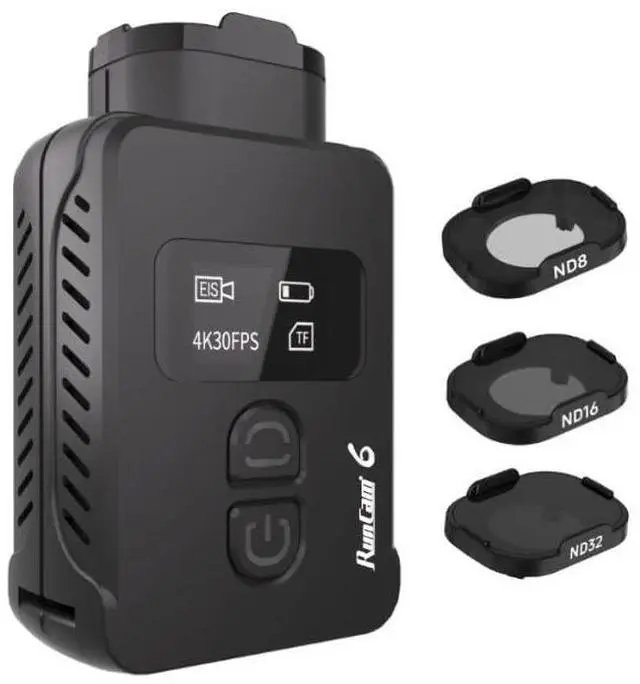 Main image of RunCam 6 4K Wide Angle WiFi FPV PWM Action Sports Helmet Remote Control Camera with ND Filter RUNCAM6-ND