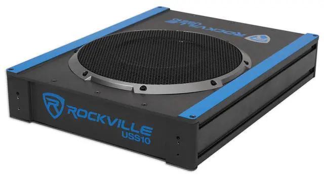 Alt view image 4 of 7 - USS10 10" Slim Under-Seat Active Powered Car/Truck Subwoofer | 800W Peak / 200W RMS, Bass Knob, CEA-2006 Compliant, RCA and High Level Inputs, Auto Turn-On, Built-In Amp, 2.9" Profile
