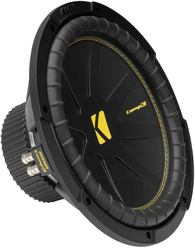 Main image of 50CWCD124 CompC 12" Subwoofer, Dual 4-Ohm | Deep punchy bass on a budget, durable cone build, easy wiring options, great first upgrade, 12 inch size