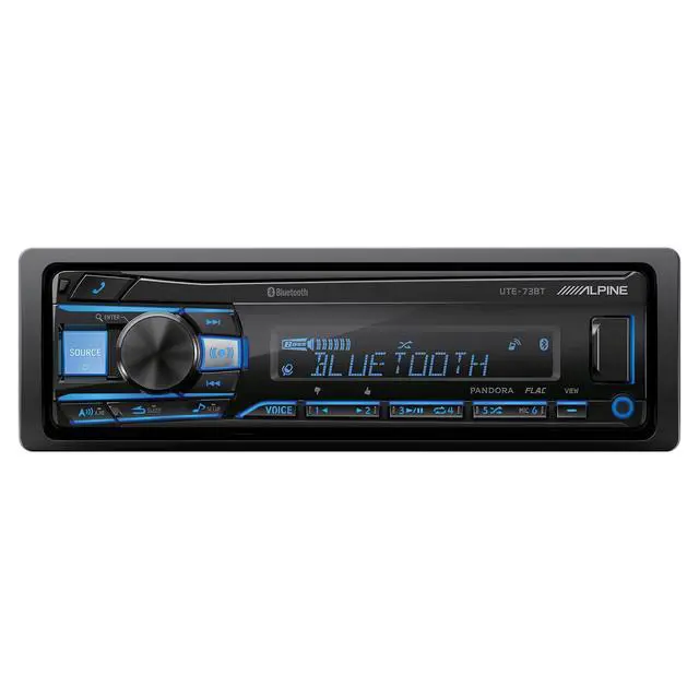 Alt view image 4 of 7 - UTE-73BT Bluetooth Receiver and RUE-4360 Remote Bundle | Single-DIN Bluetooth multimedia receiver bundled with an RUE-4360 remote control