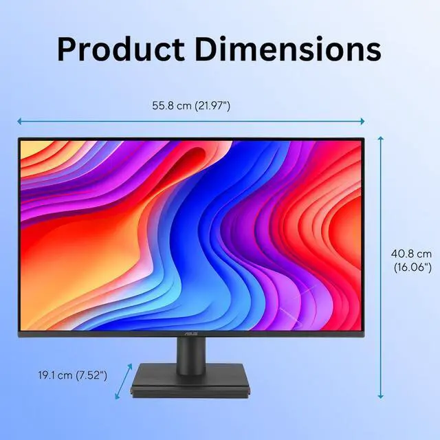 Alt view image 4 of 7 - 24" Monitor, 1080P IPS Full HD Display, 120Hz Refresh Rate, 1ms MPRT, Eye Care Technology with Low Blue Light Flicker Free, Frameless Design, HDMI | VGA, VESA Mountable