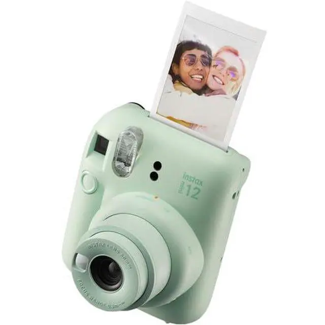 Alt view image 6 of 7 - INSTAX MINI 12 Instant Film Camera (Mint Green) Bundle, Includes: INSTAX Mini Film (20 Exposures), INSTAX Mini 12 Case and More (5 Items)