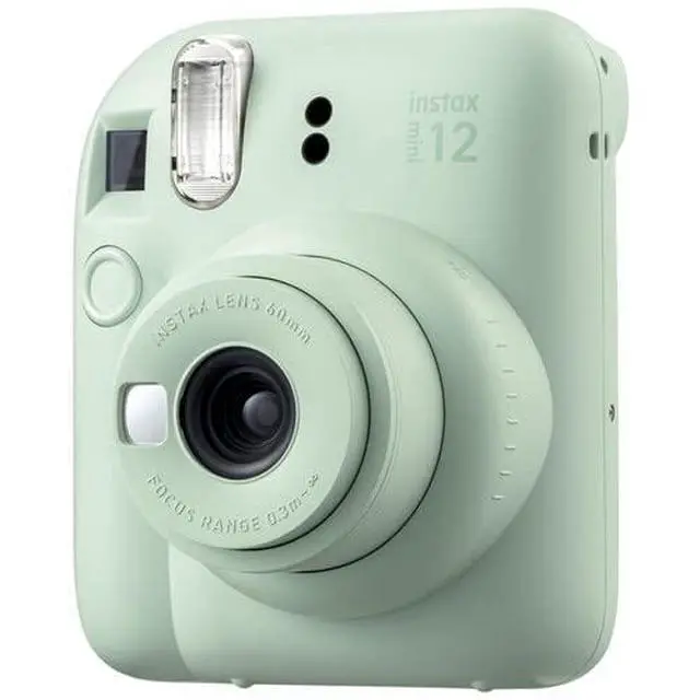 Alt view image 7 of 7 - INSTAX MINI 12 Instant Film Camera (Mint Green) Bundle, Includes: INSTAX Mini Film (20 Exposures), INSTAX Mini 12 Case and More (5 Items)