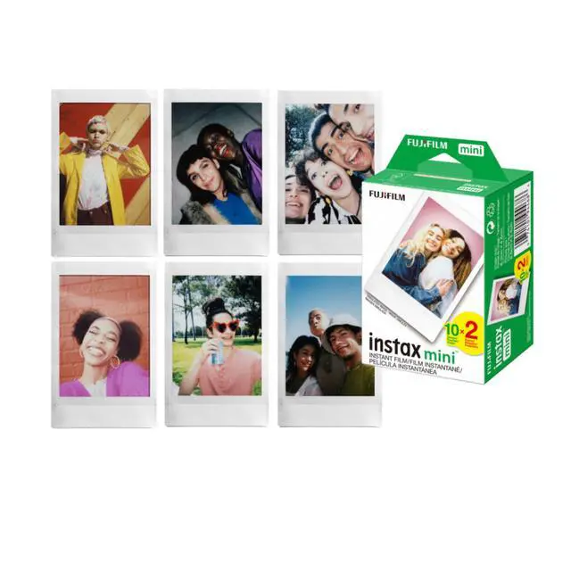 Alt view image 6 of 7 - Instax Mini Link 3 Smartphone Printer Bundle (Clay White) | 20 Exposure Film, Accessories Kit, Mario Case, Portable design, (3 items)