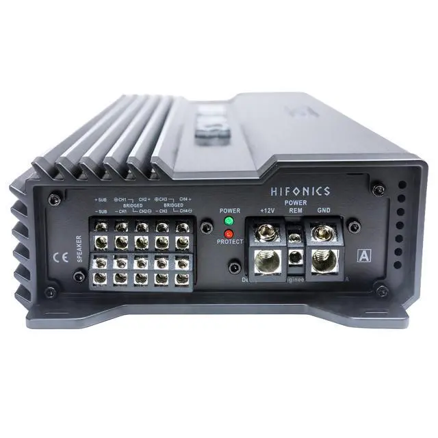 Alt view image 3 of 5 - A2500.5D Alpha 2500 Watt 5 Channel Car Audio Amplifier, Hybrid Super D-Class Amp with MOSFET Power Supply & Bass Remote