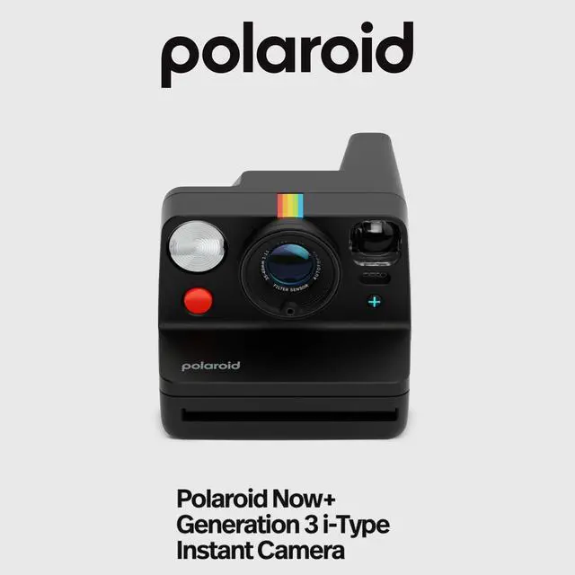 Alt view image 2 of 7 - Now Generation 3 Instant Camera Bundle (Black) | Two-Lens Autofocus System, W Film for i-Type Cameras, Built-in Tripod Mount, (3 items)