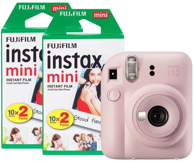 Main image of Fujifilm Mini 12 Instant Camera with 40 Shot Film Pack - Blossom Pink