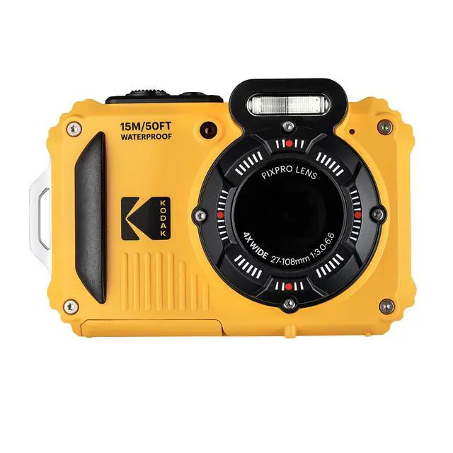 Alt view image 2 of 7 - PIXPRO WPZ2 Digital Camera (Yellow) | Waterproof, Shockproof & Dustproof Camera with 16MP Sensor, 1080p Video & 4X Optical Zoom | for Travel & Outdoor use + 32GB Card + Vlogger Tripod + More