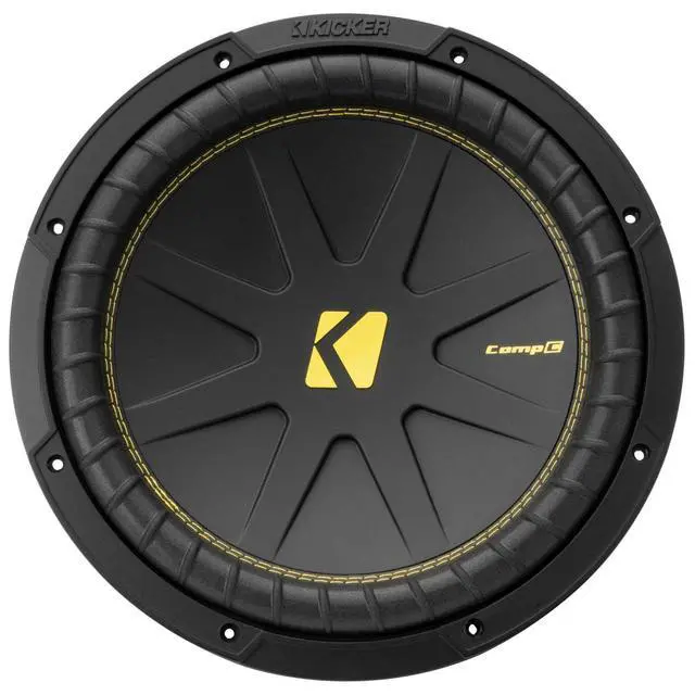 Alt view image 2 of 7 - 50CWCD124 CompC 12" Subwoofer, Dual 4-Ohm | Deep punchy bass on a budget, durable cone build, easy wiring options, great first upgrade, 12 inch size