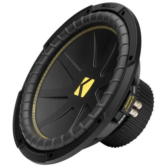Alt view image 3 of 7 - 50CWCD124 CompC 12" Subwoofer, Dual 4-Ohm | Deep punchy bass on a budget, durable cone build, easy wiring options, great first upgrade, 12 inch size