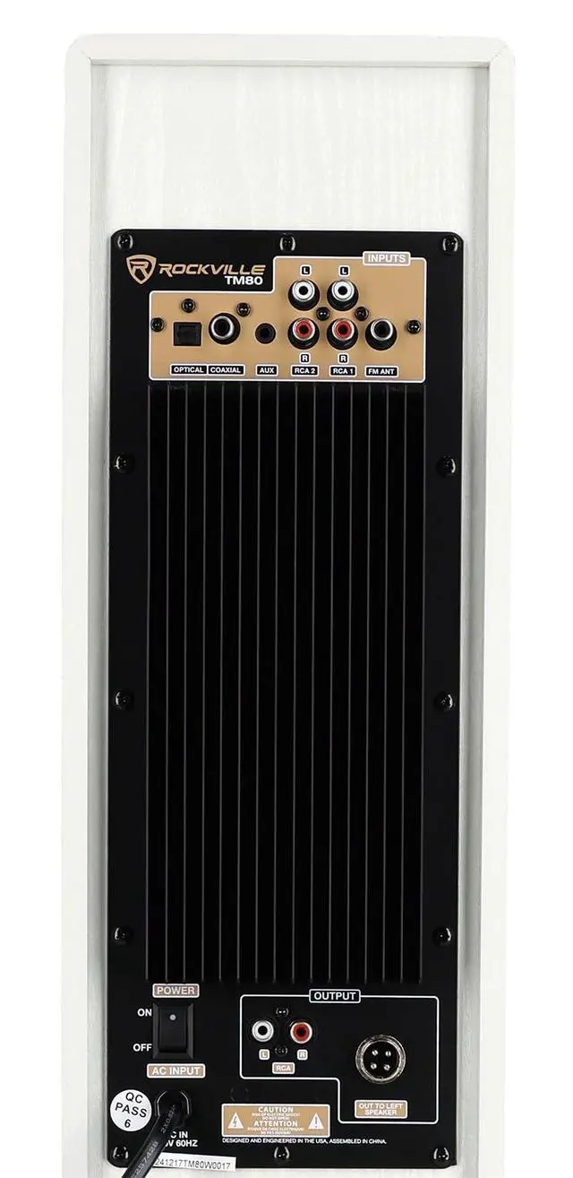 Alt view image 5 of 7 - TM80W Bluetooth Home Theater Tower Speaker System+(2) 8" Subwoofers!