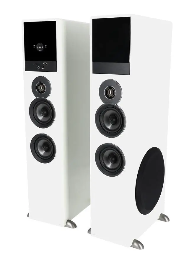 Alt view image 6 of 7 - TM80W Bluetooth Home Theater Tower Speaker System+(2) 8" Subwoofers!
