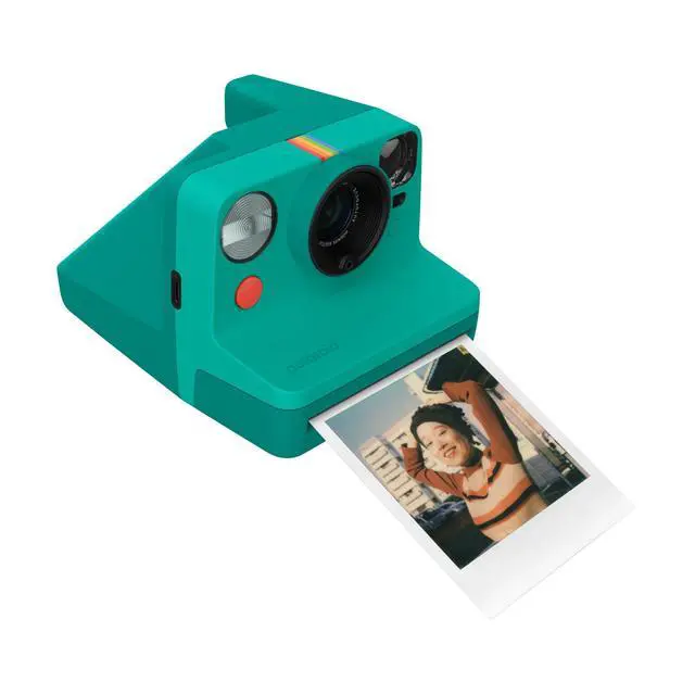 Alt view image 4 of 6 - Now Generation 3 Instant Camera (Teal) Bundle | Includes Now Gen 3 Plus 8-Exposure I-Type Film, USB-C Rechargeable, 2-Lens Autofocus, Tripod Mount