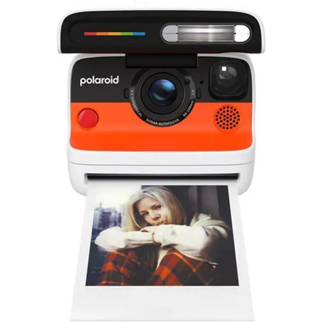 Alt view image 3 of 7 - Flip Instant Camera Color Starter Set | White, 8 Exposures Bundle with Photo Album & Colored Frames + Cleaning Cloth (3 Items)