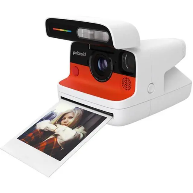 Alt view image 5 of 7 - Flip Instant Camera Color Starter Set | White, 8 Exposures Bundle with Photo Album & Colored Frames + Cleaning Cloth (3 Items)