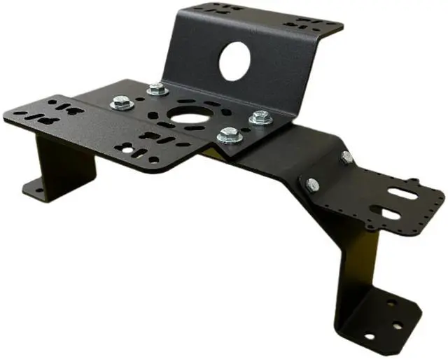 Main image of Dual Bow Mount Fishfinder Graph Bracket Heavy-Duty Dual Electronics Mount with Integrated Bait & Tool Holder | Fits Most Bass Boats