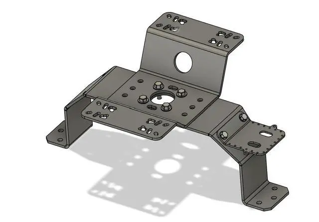 Alt view image 3 of 5 - Dual Bow Mount Fishfinder Graph Bracket Heavy-Duty Dual Electronics Mount with Integrated Bait & Tool Holder | Fits Most Bass Boats