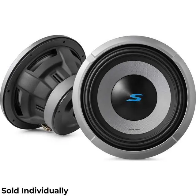 Alt view image 5 of 7 - S2-W10D4 10" S-Series Dual 4 Ohm Car Subwoofer, 1800W Max, 600W RMS | Punchy accurate bass upgrade, high-excursion design, improved motor cooling, Type S sound signature, 10 inch size