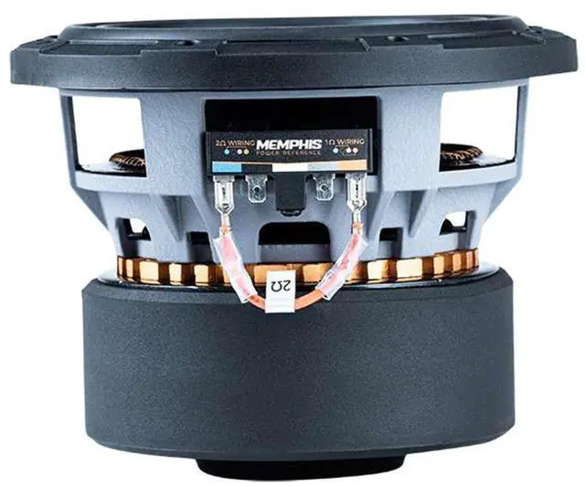 Alt view image 3 of 4 - MJM612 6.5" MOJO Sub with Selectable Impedance, 1 or 2 Ohm | Compact 6.5 bass upgrade for tight spaces, small footprint, flexible impedance wiring, deep low-end punch, easy install