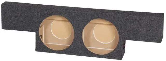 Main image of QPower Dual 10in Behind Seat Forward Fire Subwoofer Enclosure, Sub Box Compatible with Chevy Silverado 1500 and GMC Sierra 1500 Heavy Duty 2004-2006