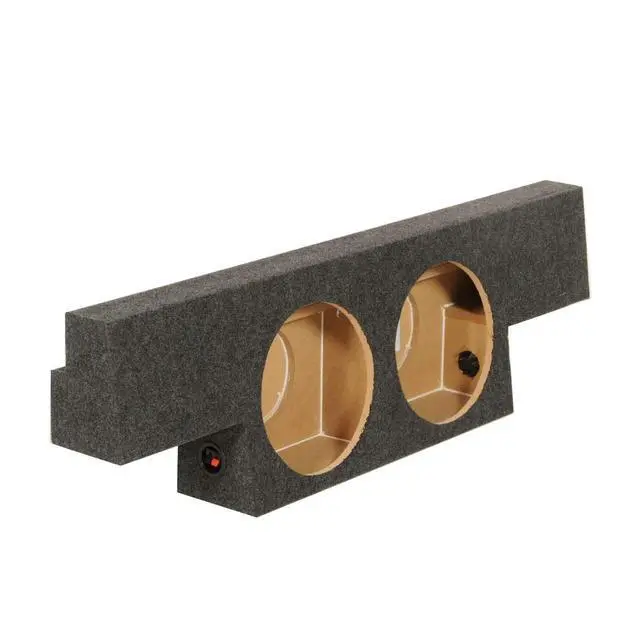 Alt view image 5 of 7 - QPower Dual 10in Behind Seat Forward Fire Subwoofer Enclosure, Sub Box Compatible with Chevy Silverado 1500 and GMC Sierra 1500 Heavy Duty 2004-2006
