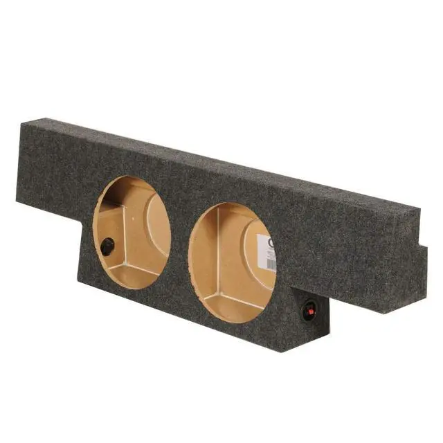 Alt view image 4 of 7 - QPower Dual 10in Behind Seat Forward Fire Subwoofer Enclosure, Sub Box Compatible with Chevy Silverado 1500 and GMC Sierra 1500 Heavy Duty 2004-2006