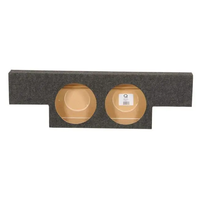 Alt view image 6 of 7 - QPower Dual 10in Behind Seat Forward Fire Subwoofer Enclosure, Sub Box Compatible with Chevy Silverado 1500 and GMC Sierra 1500 Heavy Duty 2004-2006