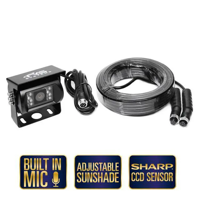 Alt view image 4 of 4 - Waterproof Backup Camera with Infra-red Night Vision - Commercial Grade - Built for RV's, Trucks, Trailers and Buses - RVS-770-03