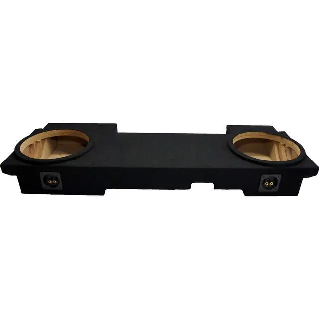 Alt view image 2 of 4 - ASC GM2X12AVECL Compatible with Chevy Silverado or GMC Sierra HD Crew Cab Truck 2002-2013 Dual 12" Subwoofer Underseat Sub Box Speaker Enclosure
