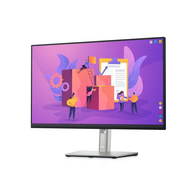 Alt view image 7 of 7 - P2422H 24 Inch Full HD (1920 x 1080) Monitor, 60Hz, IPS, 5ms, 99% sRGB, DisplayPort, HDMI, VGA, 5x USB, Black