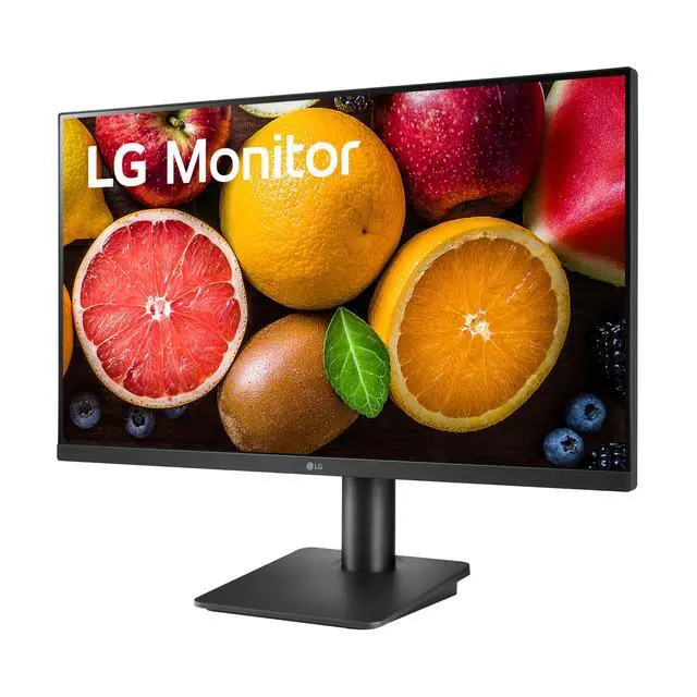 Alt view image 2 of 7 - FHD (1920 x 1080) 27 Inch Computer Monitor, IPS, AMD FreeSync, 3-Side Borderless Design, Tilt/Height Adjustable Stand, 75Hz, 5ms, OnScreen Control, HDMI, DisplayPort, D-Sub, 27MP450-B, Black