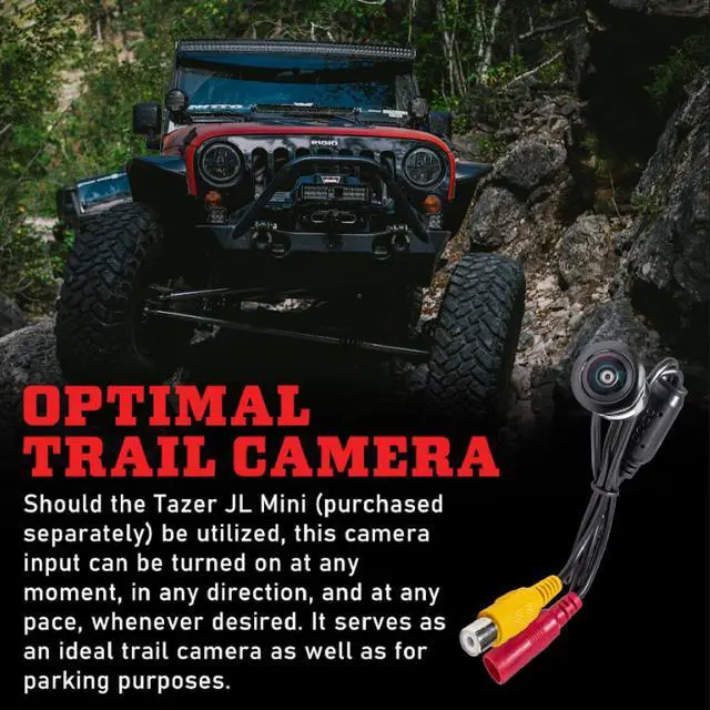 Alt view image 4 of 7 - JL Front Camera Kit fits 2018-2023 Wrangler JL | Grille-Mounted | Standard Definition Cam | Easy Installation | Perfect for Trails and Parking | Works on 8.4 Uconnect Only