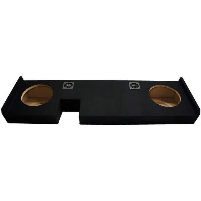 Alt view image 2 of 4 - Fits 2009-2014 Ford F150 Extended Super Cab Dual 10" Subwoofer Box ASC | Late model pickup bass upgrade, 10 inch sub enclosure design, vehicle-specific twin woofer housing, clean truck install