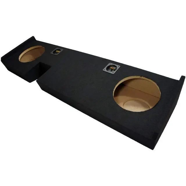 Alt view image 3 of 4 - Fits 2009-2014 Ford F150 Extended Super Cab Dual 10" Subwoofer Box ASC | Late model pickup bass upgrade, 10 inch sub enclosure design, vehicle-specific twin woofer housing, clean truck install