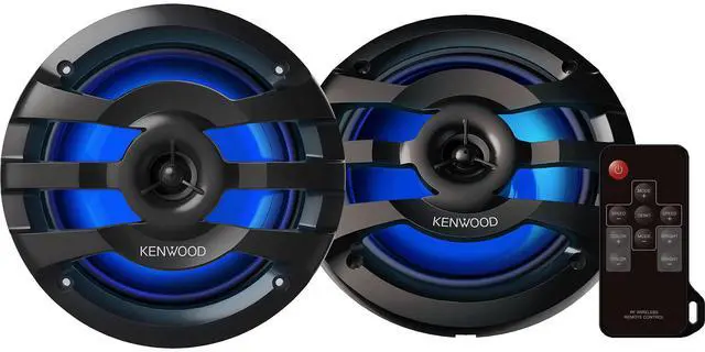 Main image of KFC-1673MRBL 6-3/4" Marine/Car Speakers Black w/RGB