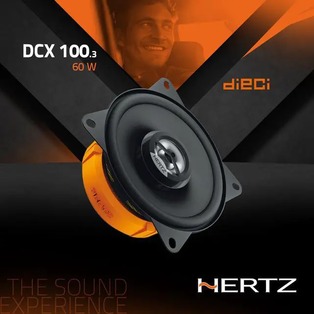 Alt view image 3 of 7 - Dieci Series DCX-1003 4" Two-Way Coaxial Speakers - Pair