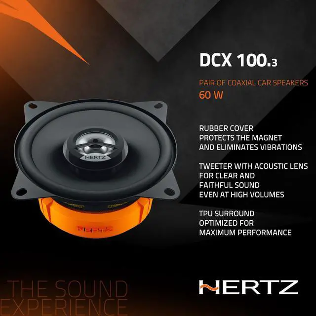 Alt view image 4 of 7 - Dieci Series DCX-1003 4" Two-Way Coaxial Speakers - Pair
