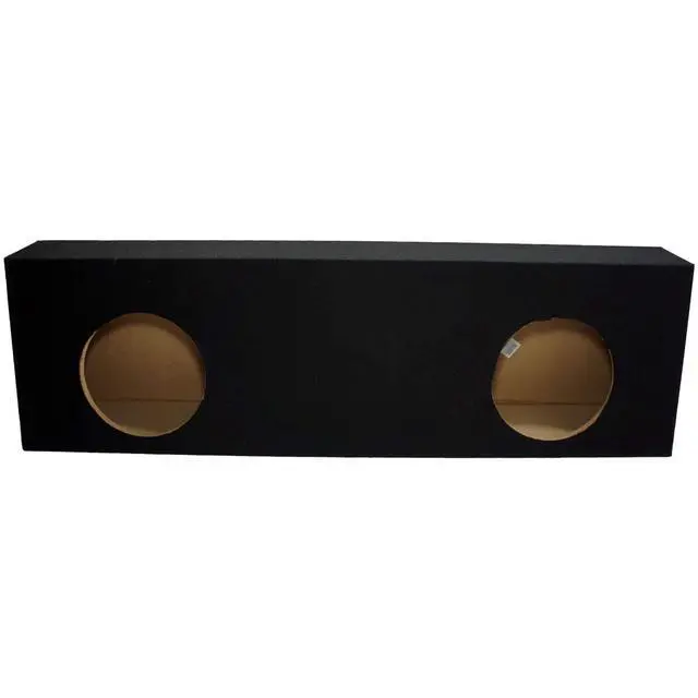 Alt view image 2 of 3 - Dual 10" Regular Cab Truck Sub Box Subwoofer Enclosure 5/8" MDF Black - ASC | Behind-Seat Fit for Standard Pickups, Twin 10 Inch Driver Cabinet, Dense Wood Build, Deep Bass Upgrade, Easy Install