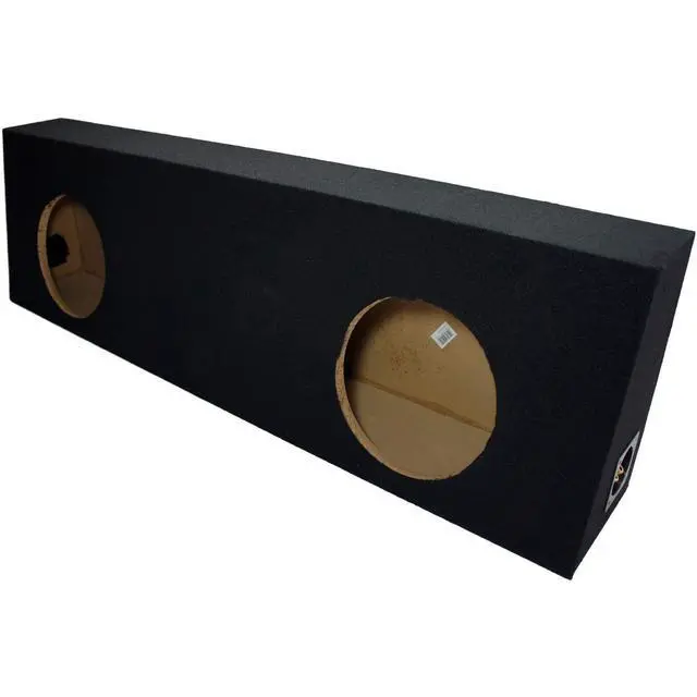 Alt view image 3 of 3 - Dual 10" Regular Cab Truck Sub Box Subwoofer Enclosure 5/8" MDF Black - ASC | Behind-Seat Fit for Standard Pickups, Twin 10 Inch Driver Cabinet, Dense Wood Build, Deep Bass Upgrade, Easy Install