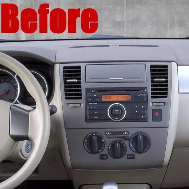 Alt view image 2 of 7 - 8 core 7 inch Touchscreen Car Stereo for 2007-2011 Nissan Versa, Android 15 Car Radio with Carplay & Android Auto GPS Navigation BT Mirror Link WiFi Backup Camera 8+256G