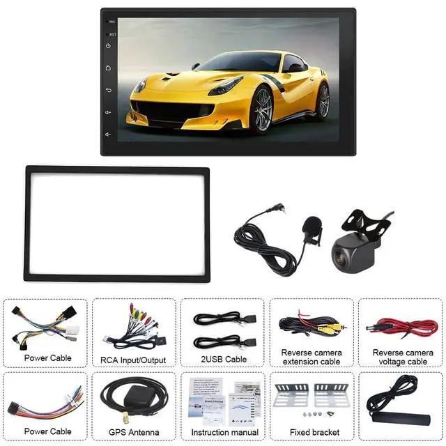 Alt view image 7 of 7 - 8 core 7 inch Touchscreen Car Stereo for 2007-2011 Nissan Versa, Android 15 Car Radio with Carplay & Android Auto GPS Navigation BT Mirror Link WiFi Backup Camera 8+256G