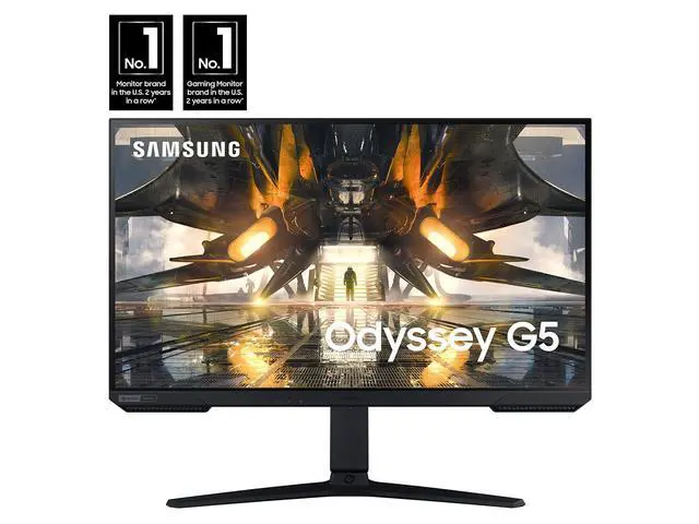 Alt view image 2 of 7 - Odyssey G50A Series 27-Inch WQHD (2560x1440) Gaming Monitor, 165Hz, 1ms, IPS Panel, G-Sync, HDR10 (1 Billion Colors) (LS27AG500PNXZA)