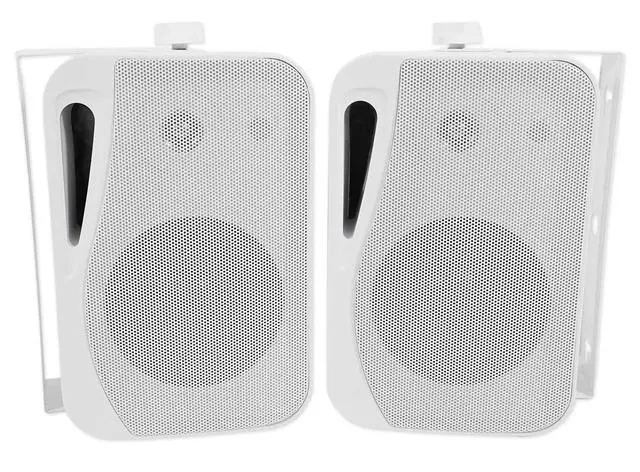 Alt view image 7 of 7 - RGHR2 Marine Gauge Hole Receiver Bundle with HP4S 4" Speaker Pair | Bluetooth, USB, AUX, AM/FM Radio, 360W Peak / 120W RMS, IPX44, White, Swivel Brackets, Wired Remote, 3-items