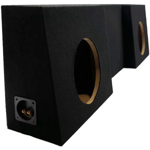 Alt view image 4 of 4 - Dual 10 Inch Sealed Truck Subwoofer Box Custom Sub Enclosure - ASC | Fits 2 speaker drivers, tight punchy bass for pickup cabs, MDF build, pairs with your amp and stereo upgrade, easy install