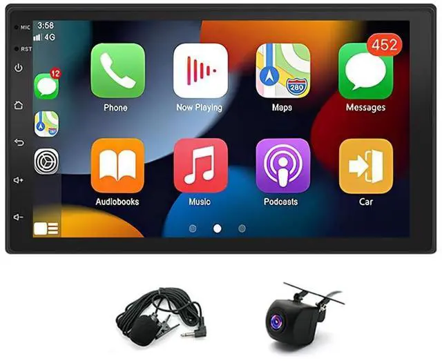 Alt view image 6 of 7 - 7" Double Din Car Stereo for Nissan Versa 2006-2011, 2+64G Touchscreen Radio for Nissan Pathfinder 2005-2010 Head Unit Backup Camera with Wireless Carplay Android GPS Navi Bluetooth WiFi Mirror Link