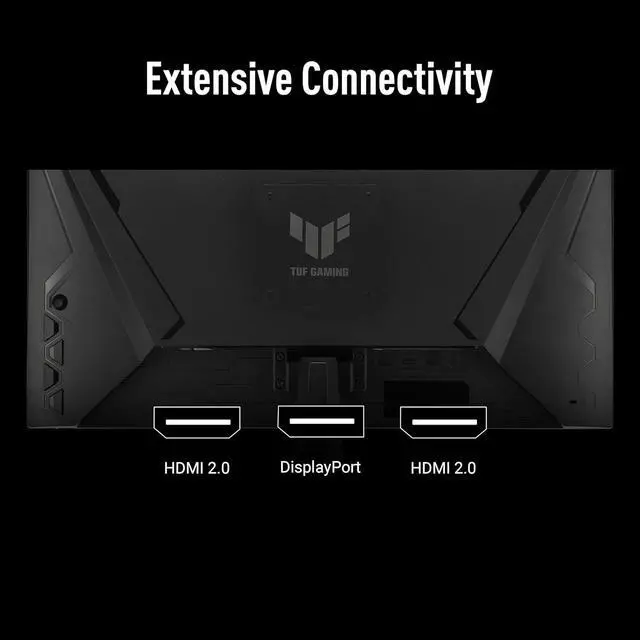 Alt view image 7 of 7 - TUF Gaming 24.5" FHD Monitor, 310Hz, 0.3ms, IPS, G-SYNC Compatible, FreeSync Premium, Extreme Low Motion Blur Sync, 99% sRGB, DisplayPort & 2 x HDMI, Height/Tilt/Pivot/Swivel, Gaming AI, Black
