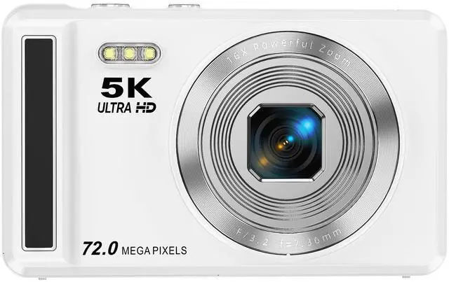 Main image of 5K Digital Camera - 72MP UHD Digital Cameras for Photography - Autofocus Point and Shoot Small Camera with Flash for Kids - 2.8 Inch Screen Compact Portable Vlogging Camara with 16X Zoom, 32GB SD Card
