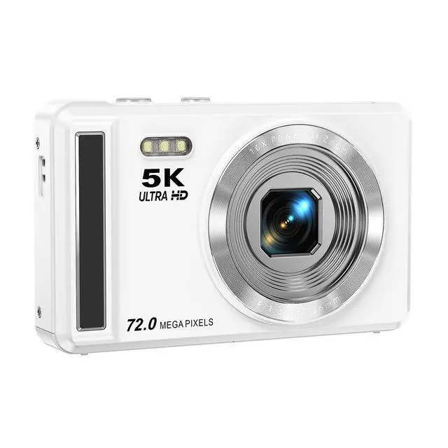 Alt view image 3 of 6 - 5K Digital Camera - 72MP UHD Digital Cameras for Photography - Autofocus Point and Shoot Small Camera with Flash for Kids - 2.8 Inch Screen Compact Portable Vlogging Camara with 16X Zoom, 32GB SD Card