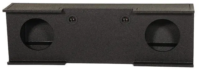 Alt view image 6 of 7 - QPower QBomb Easy Set Dual Ported 12 inch Subwoofers Box Enclosure Car Audio with Bedliner Spray for GMC Chevy Crew Cab 2007-2013